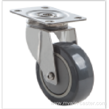 5 inch Stainless steel bracket medium duty casters without brakes